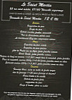 Le Saint Martin menu