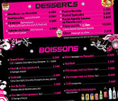 Fashion Pizza menu