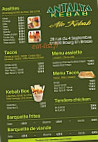 Kebab Antalya menu