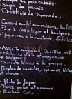 Les Marmites Volantes menu