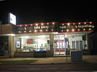 Swiss and Chips outside