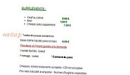 Chez Domi - La Bella Pizza menu