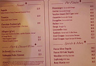 Tony Tomatoes menu