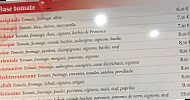 Stop Kebab menu