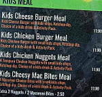 Suburban Burger menu