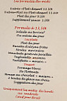 L'Escale menu