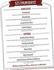 Acadian menu