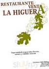 Venta De La Higuera menu