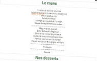 La Belle Epoque menu