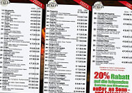 Pizzeria Italia menu