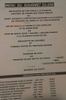 Le Chaudron menu