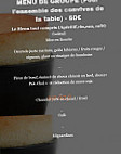 Le Bréard menu