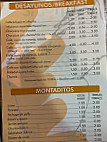 Cuatro Gatos menu