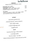 Le Bellevue menu