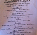 Bogies Pub menu