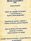 La Roche Le Roy menu