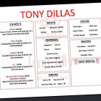 Tonydillas menu