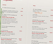 Le Lys d'Or menu