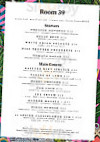 Room 39 At Pikes Ibiza menu