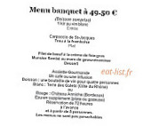 La Batisse menu