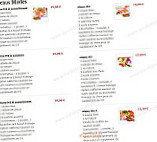 Saveurs De Tokyo menu