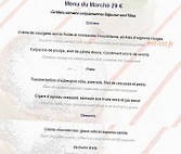 Valentino menu