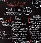 La Milonga menu