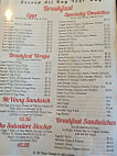 Peabody Diner menu