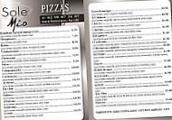 O Sole Mio menu