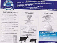 Hetherington Meat Processing menu