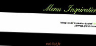 Fleur De Sureau menu