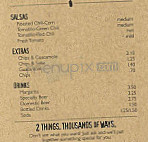 Chipotle Mexican Grill menu