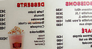 Burger City menu