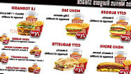 Burger City menu