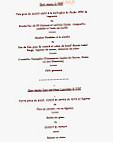 La Luciole menu