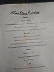 Club Kiroleta menu