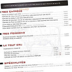 Boeuf Cow menu