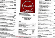 Churchill Cafe menu