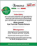 Pizzeria Romana menu