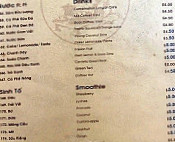 Bach Dang Restaurant menu