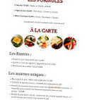 Le Comptoir menu