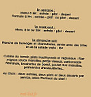 Au bon groin menu