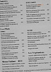 Les Arcades menu