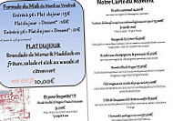 Bistro De La Grève menu