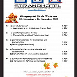 Strandhotel menu