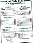 Catfish Hole Table Rock Lake menu