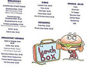 The Lunch Box Food Truck menu