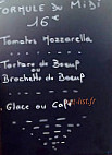 la Tour International menu