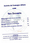 L'escale menu