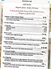 Antler Saloon menu